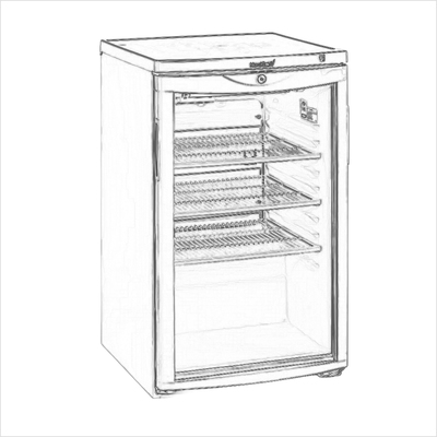 ../frankl24shop/Kühlschrank klein mit Glastür _Standard_ weiss